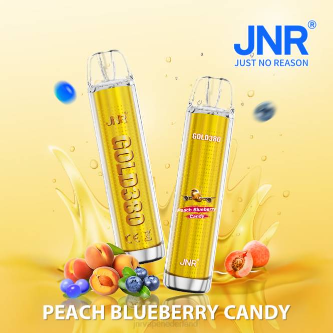 jnr goud380 perzik bosbessen snoep - JNR vape amsterdam 0HX8R42