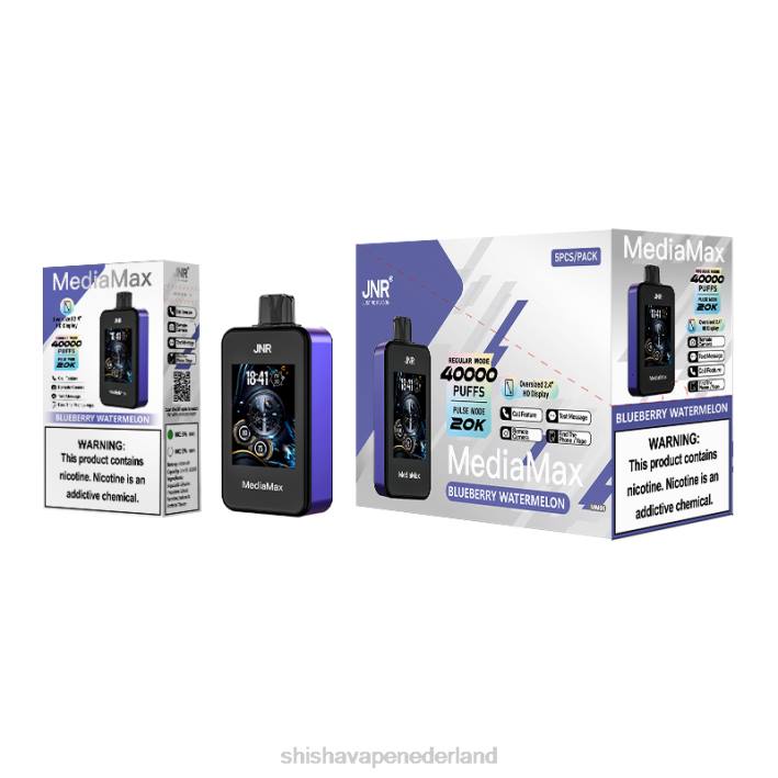 JNR MediaMax 40k trekje - JNR vape Amsterdam bosbessen watermeloen 578T12