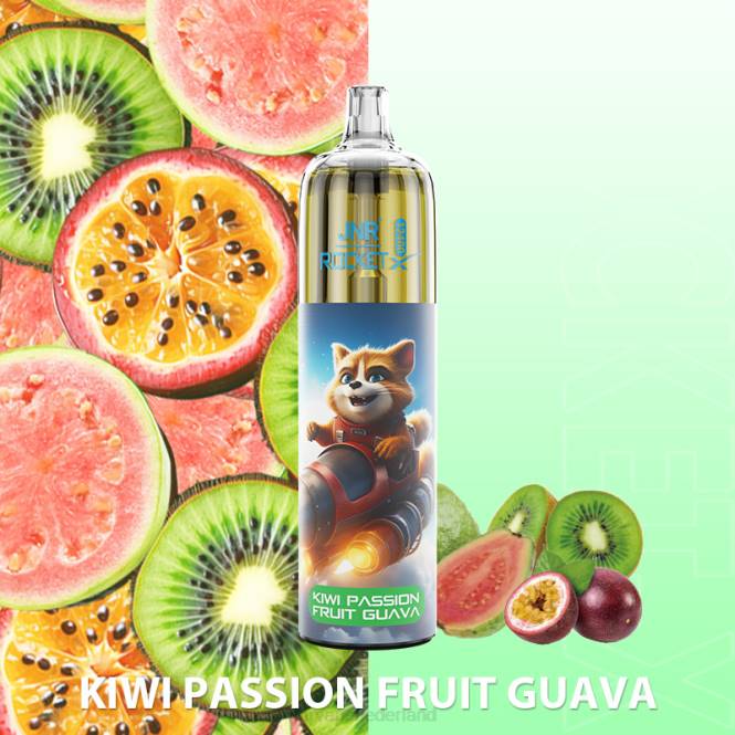 jnr raket-x kiwi-passievrucht-guave - JNR vape Nederland 0HX8R123