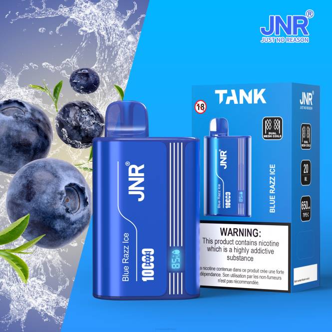 jnr tank blauw razz-ijs - JNR vape nicotine 0HX8R6