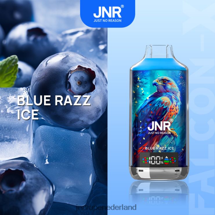 blauw razz-ijs JNR FALCON X - JNR vape nicotine VF40BF1