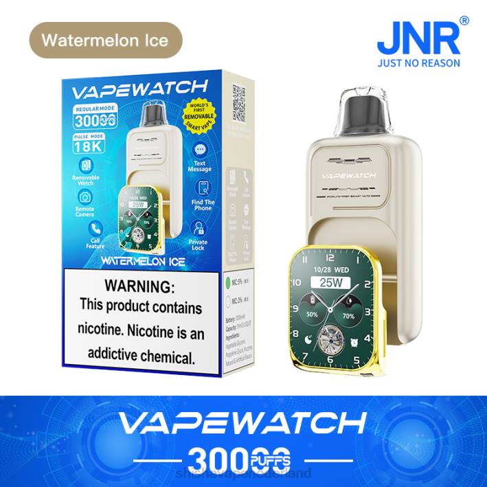 JNR damp horloge - JNR vape flavours watermeloen ijs 578T9