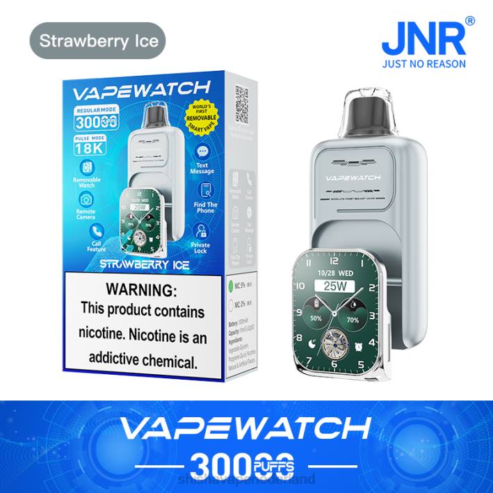 JNR damp horloge - JNR vape pods aardbeien ijs 578T10