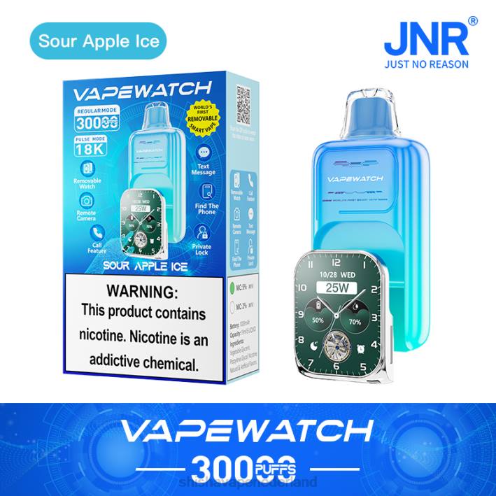 JNR damp horloge - JNR vape review zuur appelijs 578T5