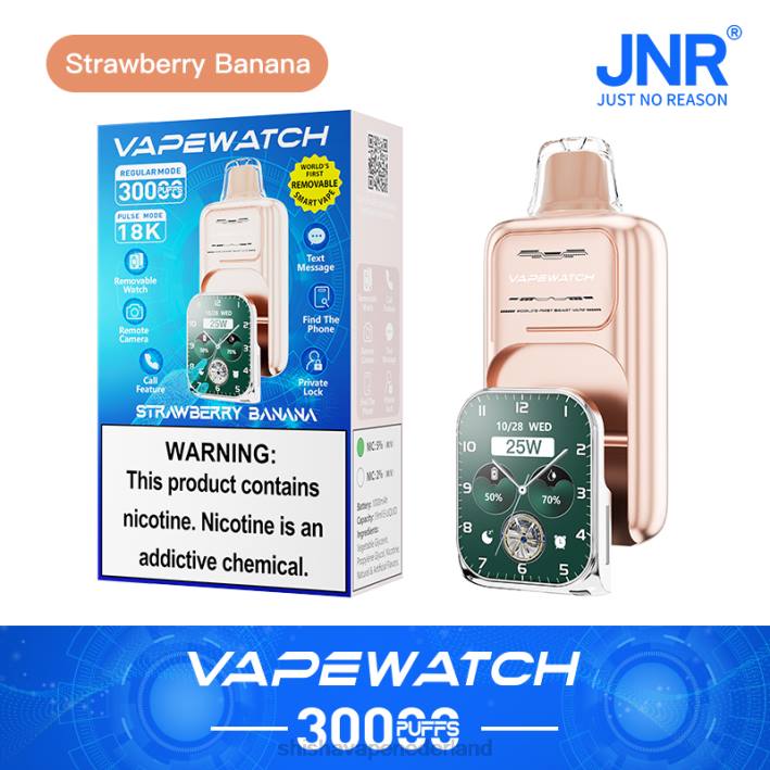 JNR damp horloge - JNR vapes factory aardbei banaan 578T7
